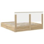 vidaXL Úložná posteľ Sonoma dub 180 x 200 cm Kompozitné drevo – Obrázok 10