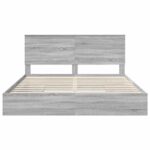 vidaXL Úložná posteľ Sivý Sonoma 180 x 200 cm Kompozitné drevo – Obrázok 8