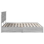 vidaXL Úložná posteľ Sivý Sonoma 180 x 200 cm Kompozitné drevo – Obrázok 9