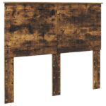 vidaXL Úložná posteľ Dymová dub 120 x 190 cm Kompozitné drevo – Obrázok 7