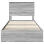 vidaXL Úložná posteľ Sivý Sonoma 100 x 200 cm Kompozitné drevo – Obrázok 8