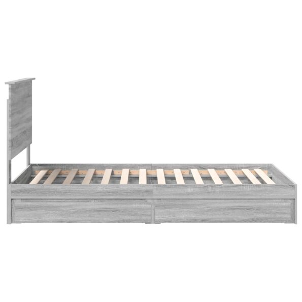 vidaXL Úložná posteľ Sivý Sonoma 100 x 200 cm Kompozitné drevo – Obrázok 9