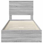 vidaXL Úložná posteľ Sivý Sonoma 90 x 200 cm Kompozitné drevo – Obrázok 8