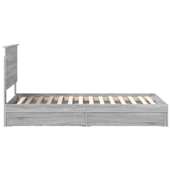 vidaXL Úložná posteľ Sivý Sonoma 90 x 200 cm Kompozitné drevo – Obrázok 9