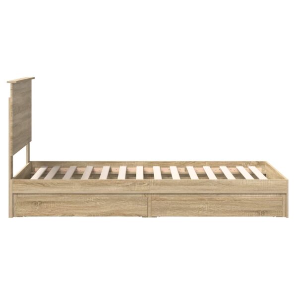 vidaXL Úložná posteľ Sonoma dub 90 x 190 cm Kompozitné drevo – Obrázok 9