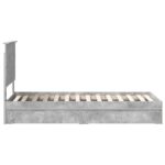 vidaXL Úložná posteľ Betónová šedá 75 x 190 cm Kompozitné drevo – Obrázok 9