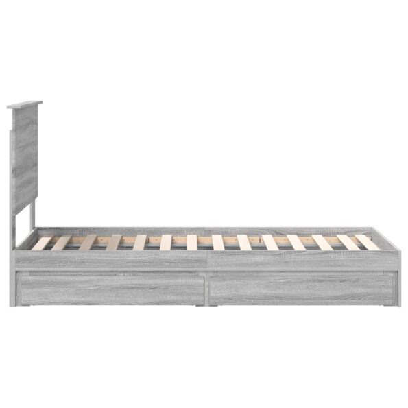 vidaXL Úložná posteľ Sivý Sonoma 75 x 190 cm Kompozitné drevo – Obrázok 9