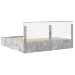 vidaXL Rám postele Betónová šedá 180 x 200 cm Kompozitné drevo – Obrázok 10