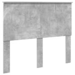 vidaXL Rám postele Betónová šedá 135 x 190 cm Kompozitné drevo – Obrázok 7