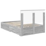 vidaXL Rám postele Sivý Sonoma 120 x 200 cm Kompozitné drevo – Obrázok 10