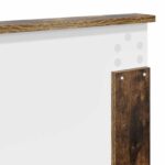 vidaXL Rám postele Dymová dub 120 x 190 cm Kompozitné drevo – Obrázok 12