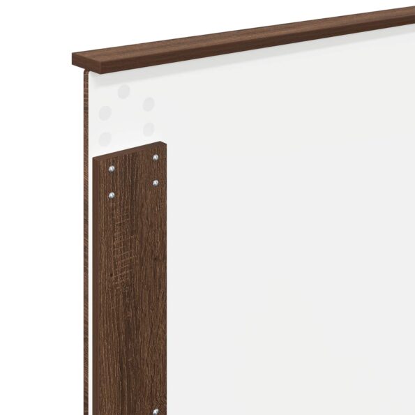 vidaXL Rám postele Hnedý dub a striebro 90 x 200 cm Kompozitné drevo – Obrázok 11