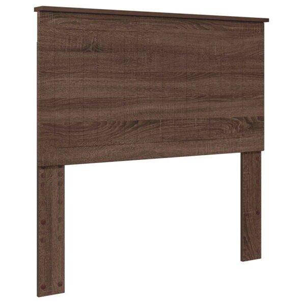 vidaXL Rám postele Hnedý dub a striebro 90 x 200 cm Kompozitné drevo – Obrázok 6