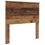 vidaXL Rám postele Staré drevo 100 x 200 cm Kompozitné drevo – Obrázok 6