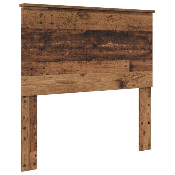 vidaXL Rám postele Staré drevo 100 x 200 cm Kompozitné drevo – Obrázok 6