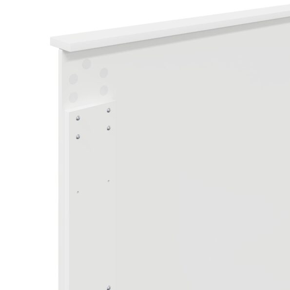 vidaXL Rám postele s čelnou doskou Biela 90 x 190 cm Kompozitné drevo – Obrázok 11