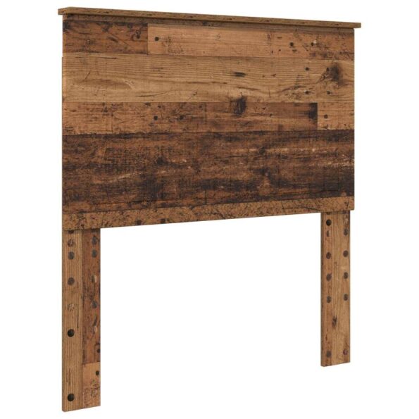 vidaXL Rám postele Staré drevo 90 x 190 cm Kompozitné drevo – Obrázok 6