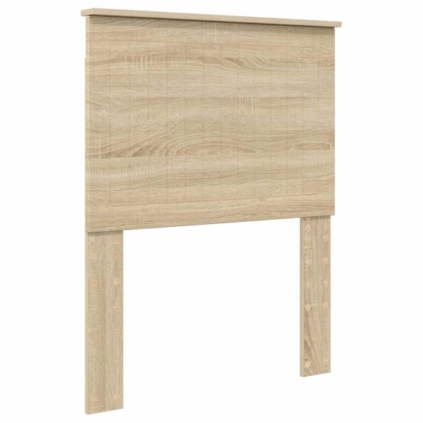 vidaXL Rám postele Sonoma dub a striebro 70 x 190 cm Kompozitné drevo – Obrázok 6