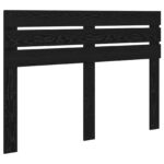 vidaXL Rám postele Čierna 140 x 200 cm Masívne borovicové drevo – Obrázok 6
