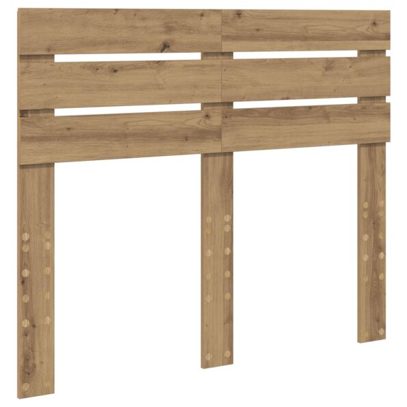 vidaXL Rám postele s čelnou doskou Remeselnícky dub 135 x 190 cm – Obrázok 6