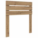 vidaXL Rám postele s čelnou doskou Remeselnícky dub 90 x 190 cm – Obrázok 6