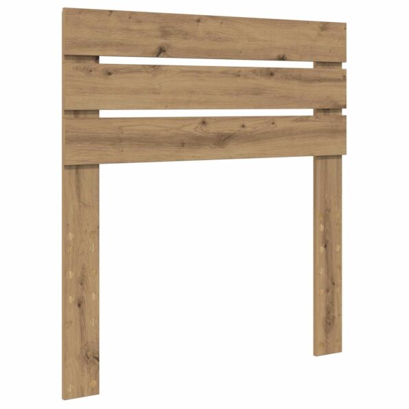 vidaXL Rám postele s čelnou doskou Remeselnícky dub 90 x 190 cm – Obrázok 6