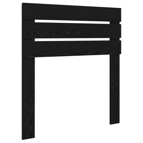 vidaXL Rám postele Čierna 75 x 190 cm Masívne borovicové drevo – Obrázok 6