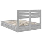 vidaXL Úložná posteľ Sivý Sonoma 160 x 200 cm Kompozitné drevo – Obrázok 10