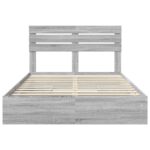 vidaXL Úložná posteľ Sivý Sonoma 160 x 200 cm Kompozitné drevo – Obrázok 8