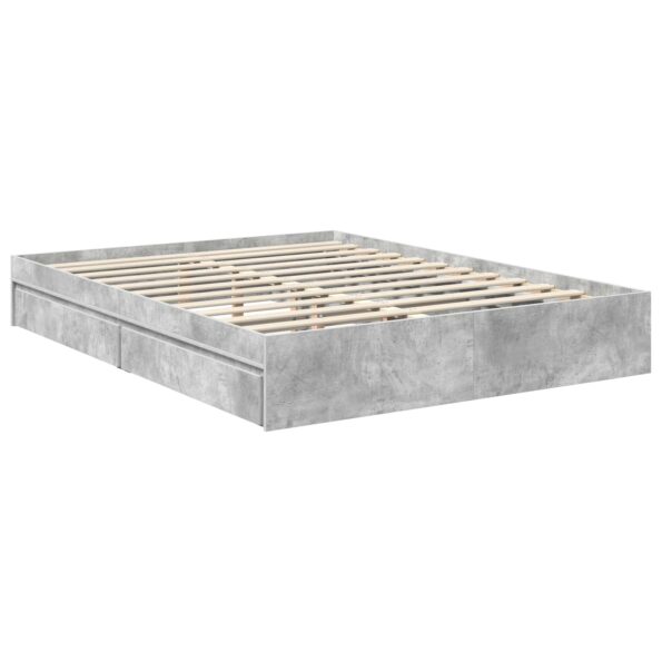 vidaXL Úložná posteľ Sonoma dub 150 x 200 cm Kompozitné drevo – Obrázok 6