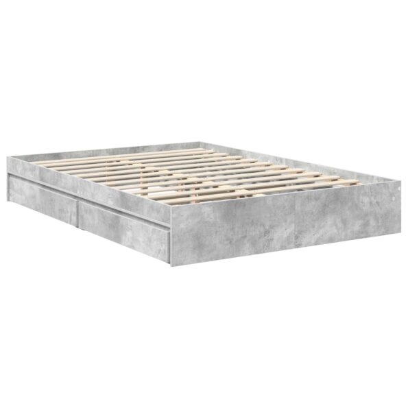 vidaXL Úložná posteľ Sonoma dub 135 x 190 cm Kompozitné drevo – Obrázok 6