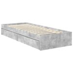 vidaXL Úložná posteľ Sonoma dub 120 x 200 cm Kompozitné drevo – Obrázok 6