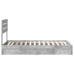 vidaXL Úložná posteľ Betónová šedá 70 x 190 cm Kompozitné drevo – Obrázok 9