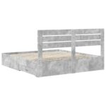 vidaXL Rám postele so zásuvkou s čelnou doskou Kompozitné drevo – Obrázok 10