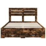 vidaXL Rám postele so zásuvkou s čelnou doskou Kompozitné drevo – Obrázok 8