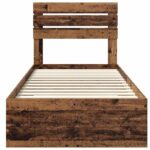 vidaXL Rám postele so zásuvkou s čelnou doskou Kompozitné drevo – Obrázok 7