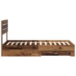 vidaXL Rám postele so zásuvkou s čelnou doskou Kompozitné drevo – Obrázok 8