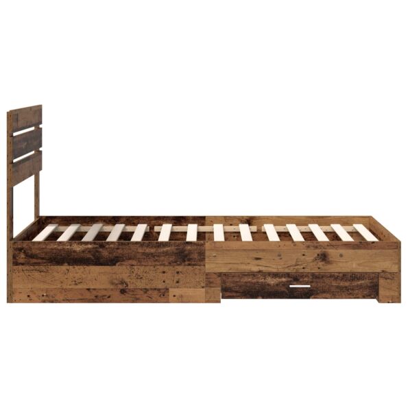 vidaXL Rám postele so zásuvkou s čelnou doskou Kompozitné drevo – Obrázok 8