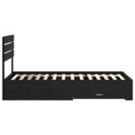 vidaXL Rám postele so zásuvkou s čelnou doskou Kompozitné drevo – Obrázok 8