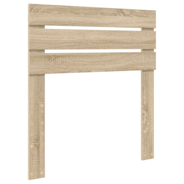 vidaXL Rám postele Sonoma dub a striebro 75 x 190 cm Kompozitné drevo – Obrázok 6