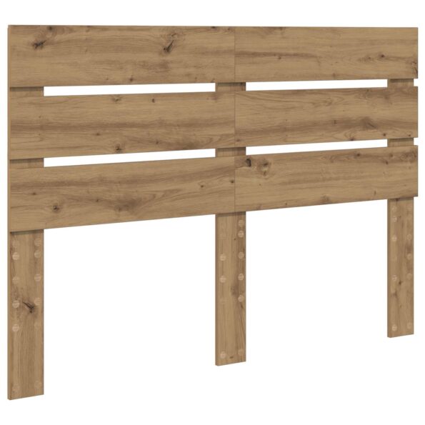 vidaXL Rám postele s čelnou doskou Remeselnícky dub 140 x 190 cm – Obrázok 6