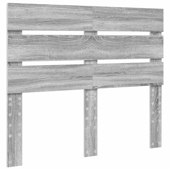 vidaXL Rám postele Sivý Sonoma 120 x 190 cm Masívne borovicové drevo – Obrázok 6