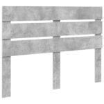 vidaXL Rám postele Betónová šedá 140 x 200 cm Inžinierske drevo – Obrázok 7