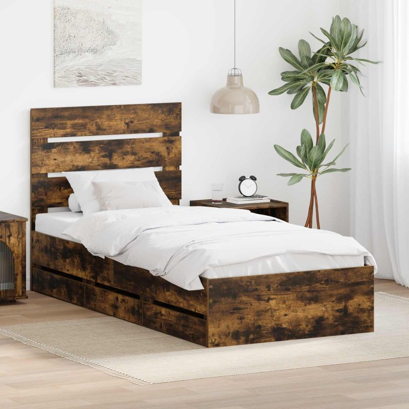 3411871_1.jpg vidaXL Rám postele Dymová dub 75 x 190 cm Inžinierske drevo – Obrázok 1