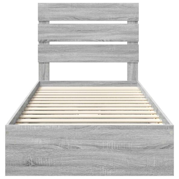 vidaXL Úložná posteľ Sivý Sonoma 90 x 200 cm Kompozitné drevo – Obrázok 8