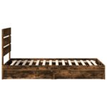 vidaXL Úložná posteľ Dymová dub 90 x 190 cm Kompozitné drevo – Obrázok 9