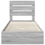 vidaXL Úložná posteľ Sivý Sonoma 90 x 190 cm Kompozitné drevo – Obrázok 8