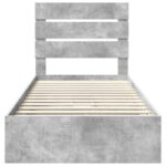 vidaXL Úložná posteľ Betónová šedá 70 x 190 cm Kompozitné drevo – Obrázok 8