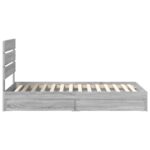 vidaXL Úložná posteľ Sivý Sonoma 70 x 190 cm Kompozitné drevo – Obrázok 9