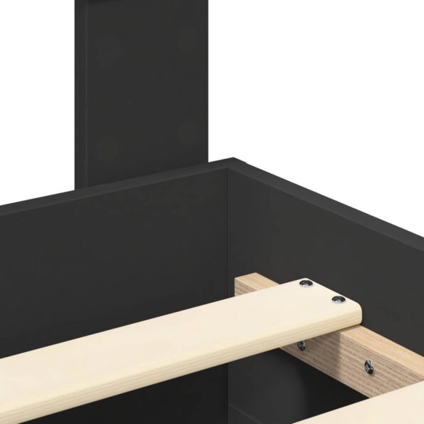 vidaXL Rám postele Sonoma dub 200 x 200 cm Kompozitné drevo – Obrázok 11